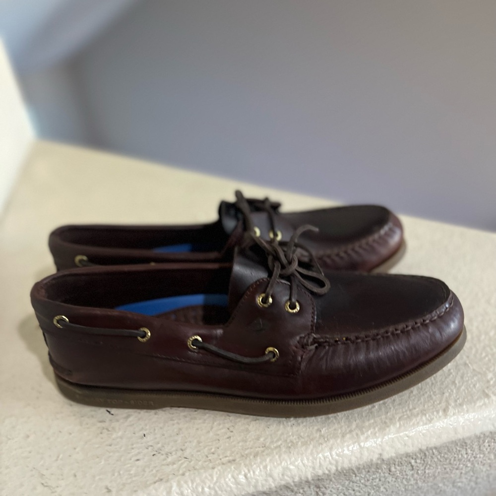 Sperry  Top-Sider Men's Authentic Original Boat Driving Shoes In Amaretto Sz 13‎ - Picture 2 of 12